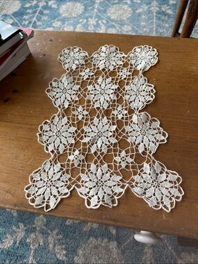 Vintage Hand-Crocheted Lace Doily